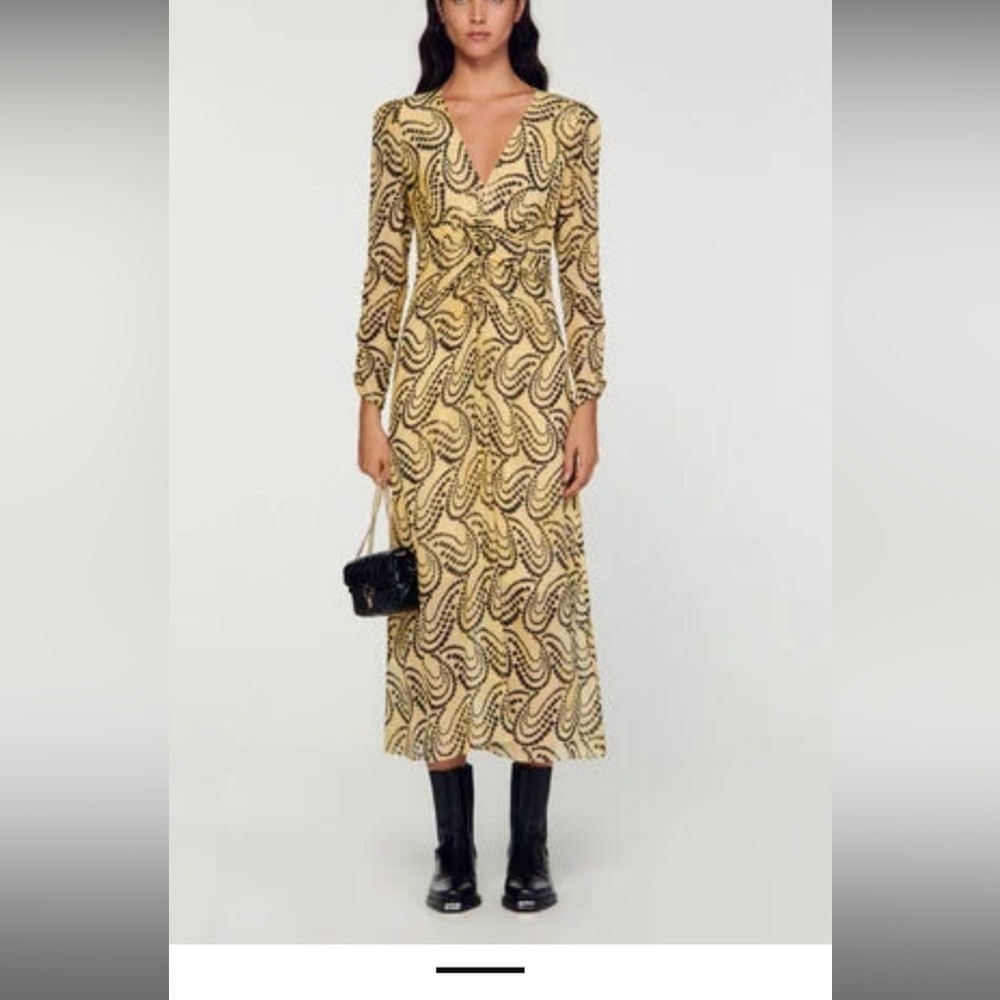 Sandro paisley dress! Current style!